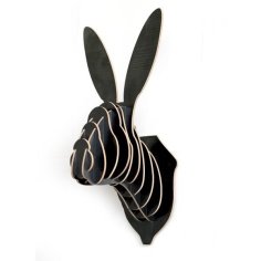 Laser Cut Wall Mounted Hare Face for Wall Decor Layout Drawing CDR File