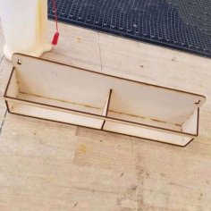 Laser Cut Wall Storage Rack Floating Wall Shelf for Kitchen Free CDR and DXF File