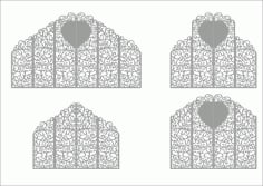 Laser Cut Wedding Screen Pattern Free CDR Vectors File