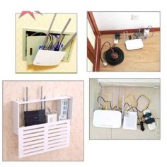 Laser Cut Wood Wall Shelf Wifi Router Organizer Box CDR File