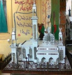 Laser Cut Wooden 3D Model Mosque Model, Architecture Model CDR File