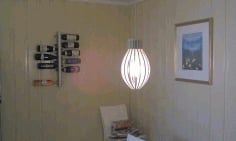 Laser Cut Wooden 3D Wooden Oval Ceiling Lamp CDR, DXF and Ai File