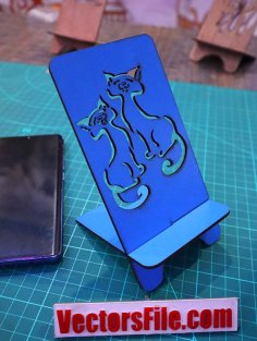 Laser Cut Wooden Animals Mobile Stand Cell Phone Holder SVG CDR and DXF File