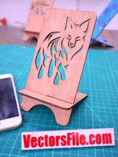 Laser Cut Wooden Animals Mobile Stand Phone Holder CDR and DXF File