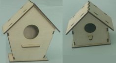 Laser Cut Wooden Birdhouse Vector File