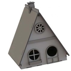 Laser Cut Wooden Birds House Nest Box Birds Shelter DXF and CDR Vector File