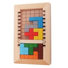 Laser Cut Wooden Block Puzzles Kids Toy Game CDR File