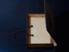 Laser Cut Wooden Book Box Vector File