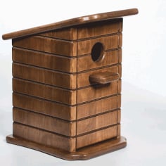 Laser Cut Wooden Box for a Bird House Bottle CDR File