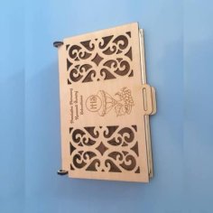 Laser Cut Wooden Box with Engraving and Cutting Design Vector File