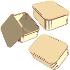 Laser Cut Wooden Box with Lid Wood Storage Box Vector File
