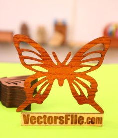Laser Cut Wooden Butterfly Design for Wall Art Decor Free Vector File