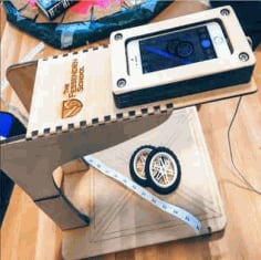 Laser Cut Wooden Camera Scanner Stand Vector File