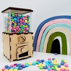 Laser Cut Wooden Candy Box Acrylic Box CDR and DXF File