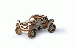 Laser Cut Wooden Car Toy Template Free CDR Vectors File