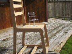 Laser Cut Wooden Chair Wooden Furniture Design DXF File