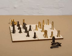 Laser Cut Wooden Chess Pieces DXF File DXF File
