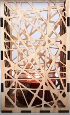 Laser Cut Wooden Decorative Grill Box Candle Holder CDR File