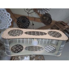 Laser Cut Wooden Decorative Roof Lamp Design CDR and DXF File