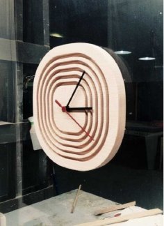 Laser Cut Wooden Decorative Wall Clock for Living Room PDF File