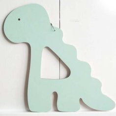 Laser Cut Wooden Dino for Kids Room Decoration Toy DXF File