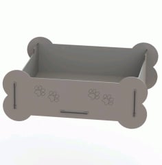 Laser Cut Wooden Dog Bed, Puppy Bed, Pet Furniture DXF and CDR File