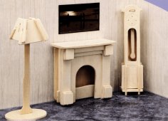 Laser Cut Wooden Doll Furniture Template Design CDR File