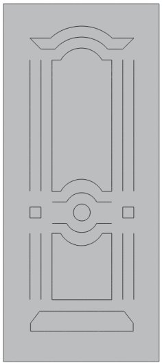 Laser Cut Wooden Door Panel Design CDR File
