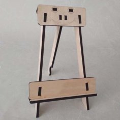 Laser Cut Wooden Easel Stand CDR and DXF File for CNC Laser Cutting