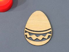Laser Cut Wooden Egg Easter Decor Egg Template Vector File
