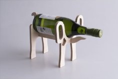Laser Cut Wooden Elephant Bottle Holder PDF File