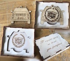 Laser Cut Wooden Gift Box DXF and CDR File for Laser Cutting