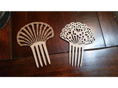 Laser Cut Wooden Hairpin Wooden Comb Layout CDR File