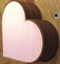 Laser Cut Wooden Heart Wedding Gift Box CDR File