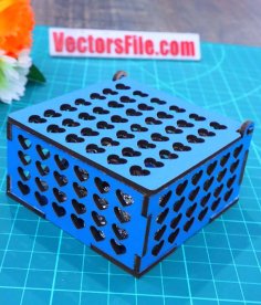 Laser Cut Wooden Jewellery Box Mini Box Gift Box DXF and CDR File