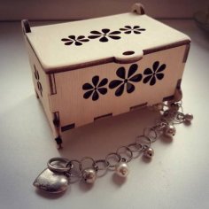 Laser Cut Wooden Jewelry Box Decorative Gift Box CDR File