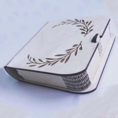 Laser Cut Wooden Jewelry Box Gift Box CDR and DXF File for Laser Cutting