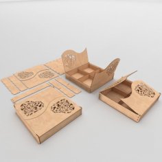 Laser Cut Wooden Love Gift Box DXF and CDR File for Laser Cutting