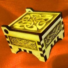 Laser Cut Wooden Mini Box Gift Box Jewellery Box Template 6mm CDR File