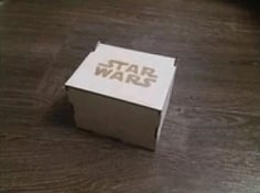 Laser Cut Wooden Mini Star wars Box CDR Vectors File