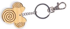 Laser Cut Wooden Minnie Mouse Keychain CDR File
