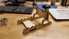 Laser Cut Wooden Mobile Phone Stand CDR, DXF and Ai Vector File