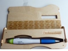Laser Cut Wooden Pen Gift Box Case CDR File