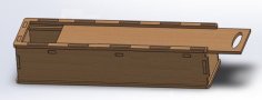 Laser Cut Wooden Pencil Box Case for kids CDR File