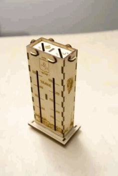 Laser Cut Wooden Plywood Money Saving Coin Box CDR File
