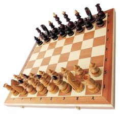 Laser Cut Wooden Portable Chess Game Set CDR File