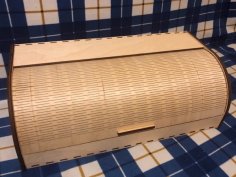 Laser Cut Wooden Puzzle Bread Storage Box CDR File