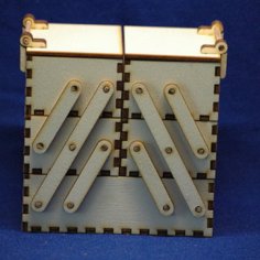 Laser Cut Wooden Puzzle Jewelry Box Multi Storage Compartment Vector File