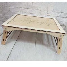 Laser Cut Wooden Reading Table Solid Breakfast Table Picnic Table SVG Vector File