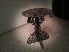 Laser Cut Wooden Round Table Pattern Design CDR File